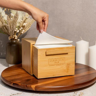 Clean Skin Luxe Bamboo Box with Drawer